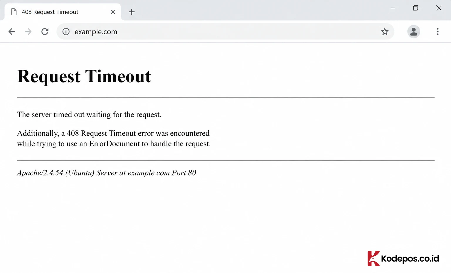408 request timeout
