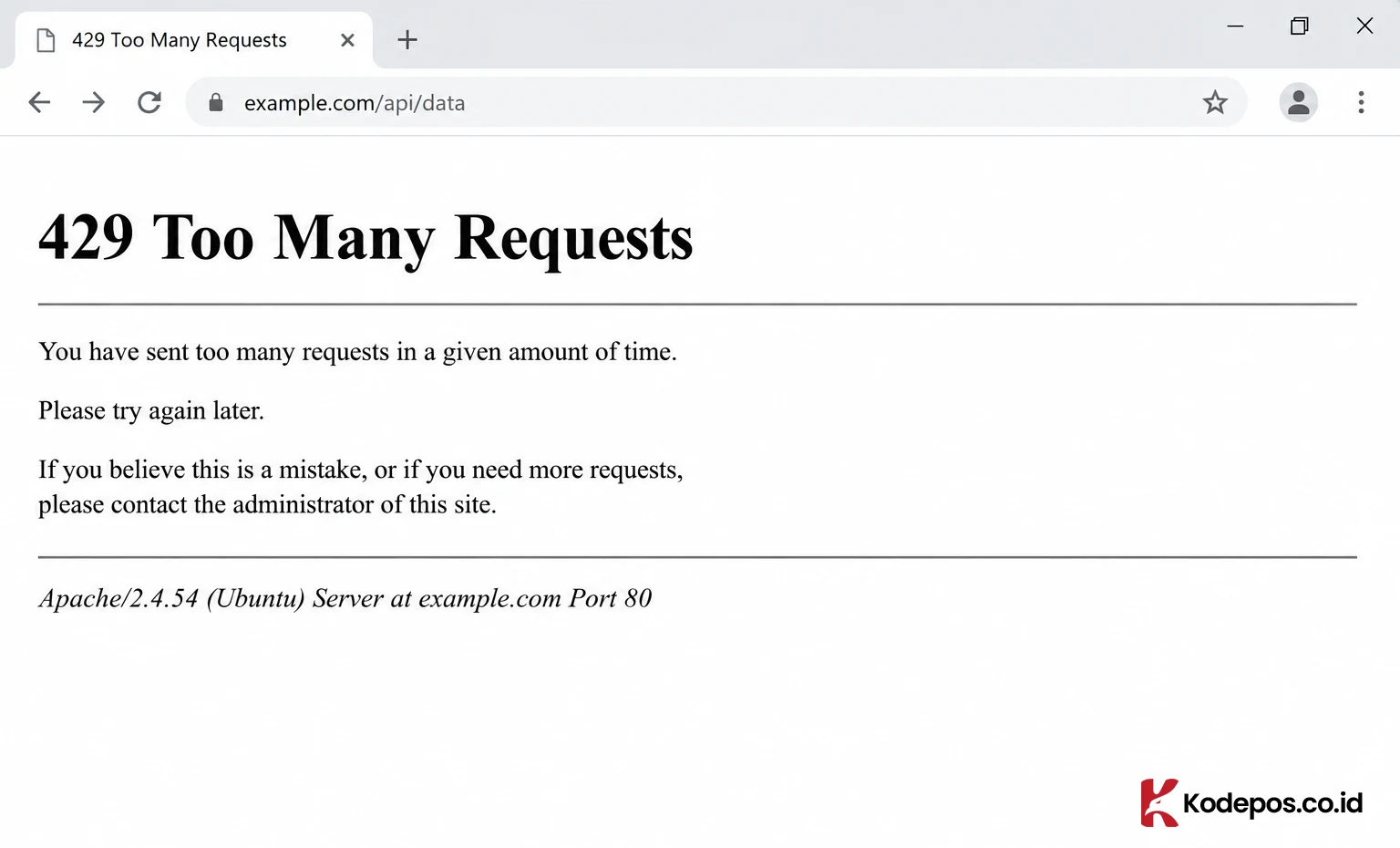 429 too many request