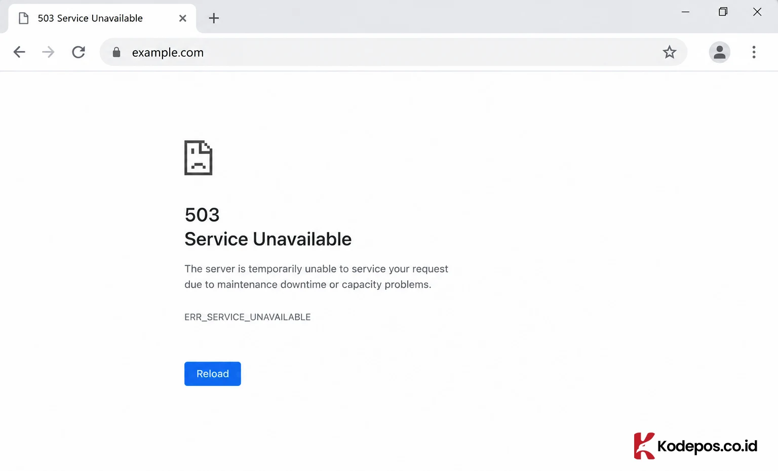 503 service unavailable