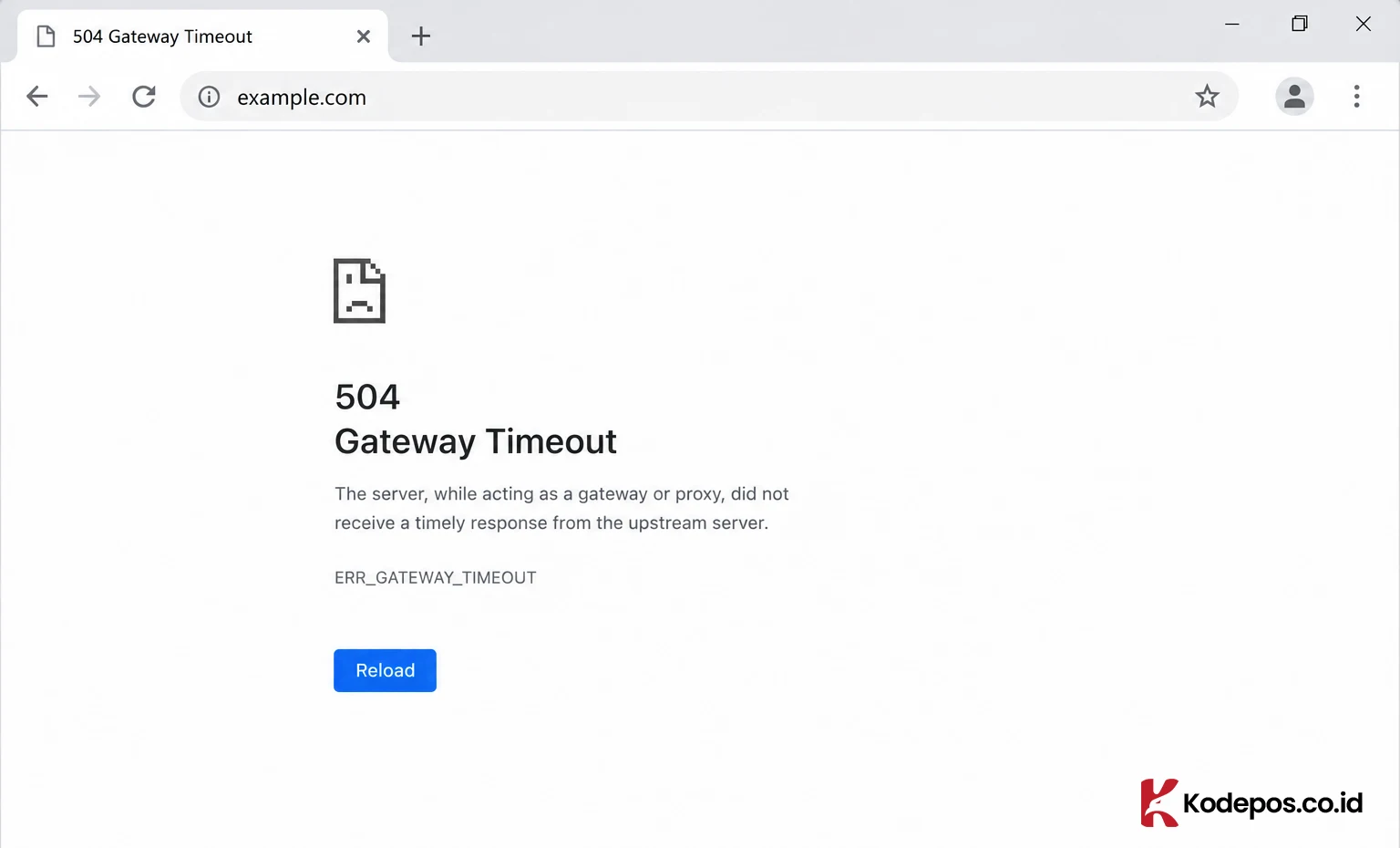 504 gateway timeout