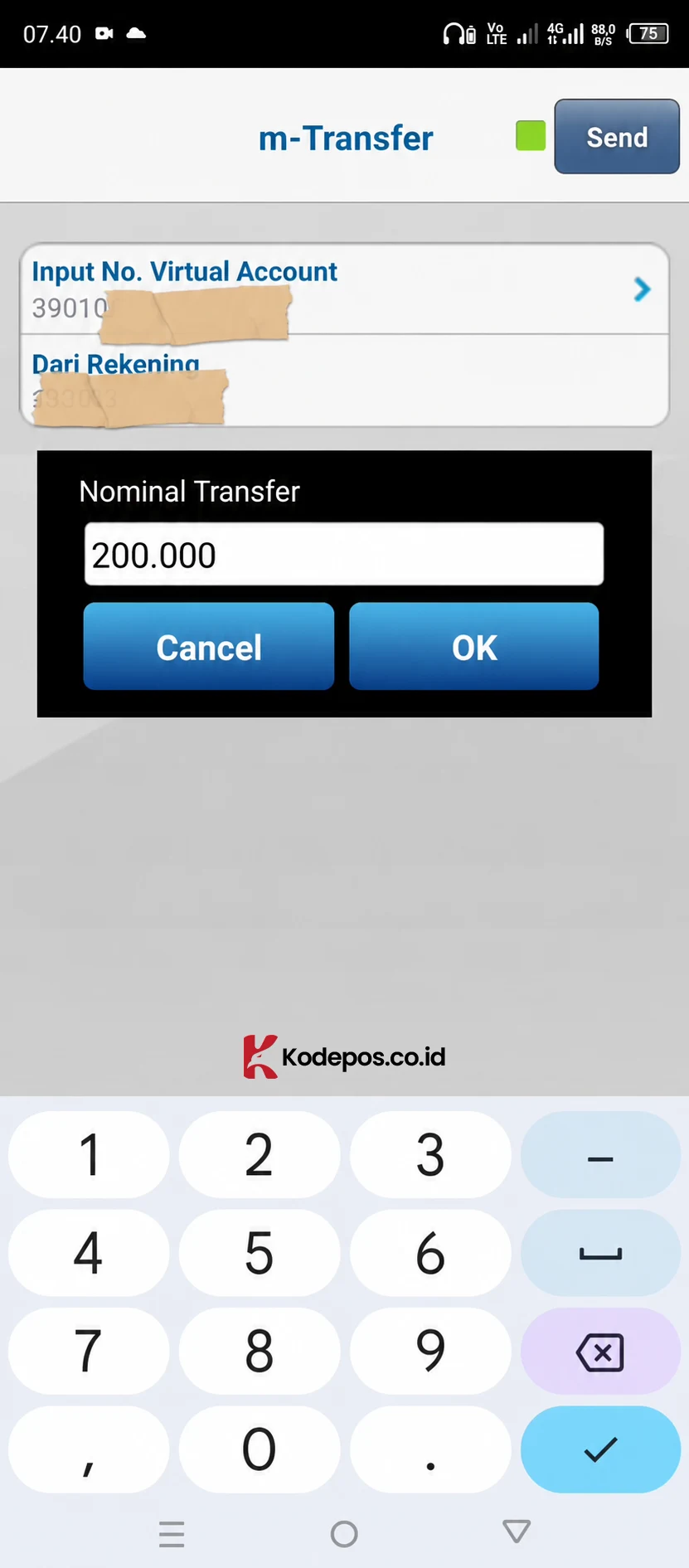 cara transfer bca ke dana lewat bca mobile 4