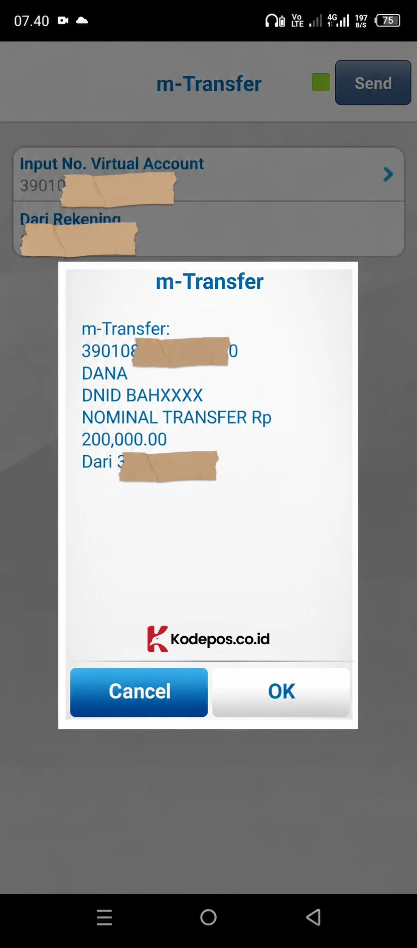 cara transfer bca ke dana lewat bca mobile 5