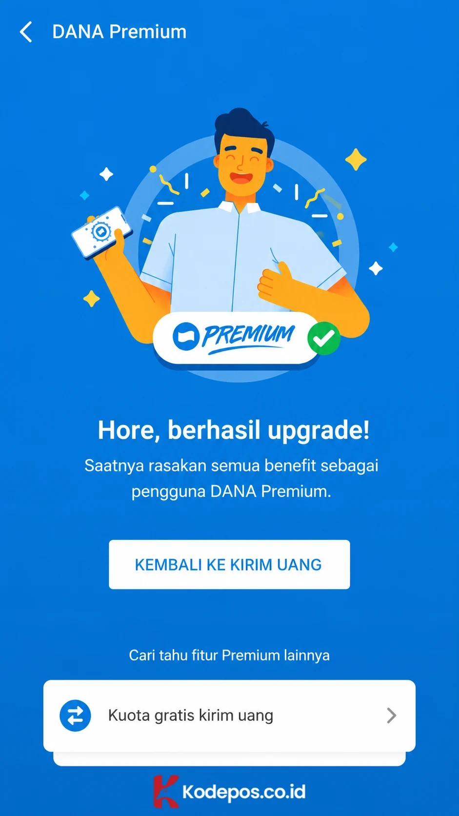 cara upgrade ke dana premium 5