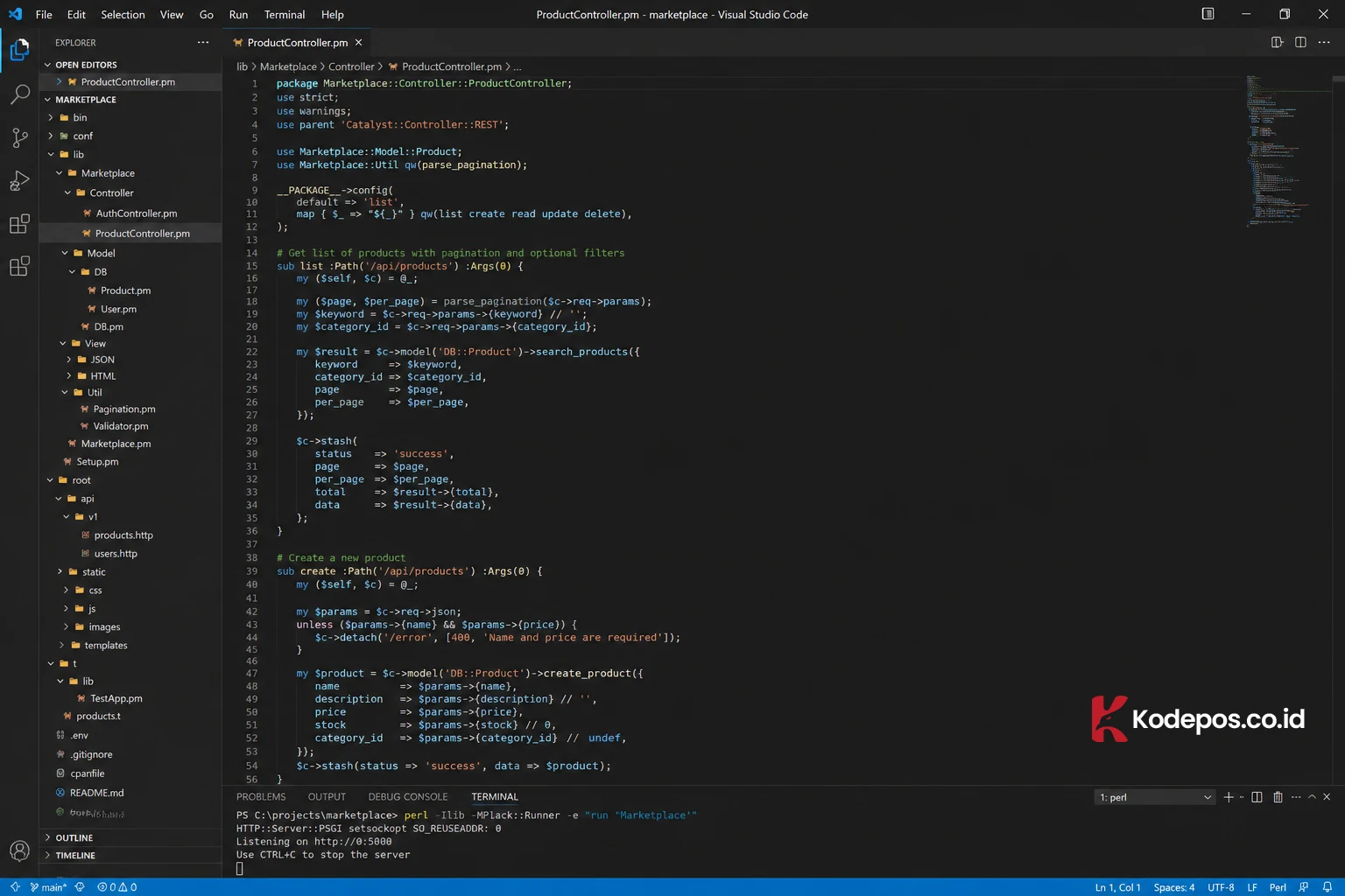 coding perl di vscode