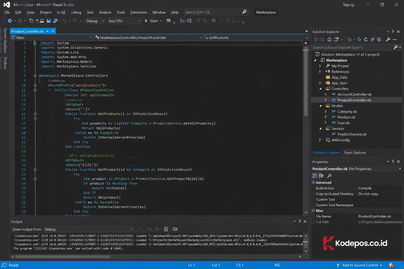 coding visual basic di microsoft visual studio