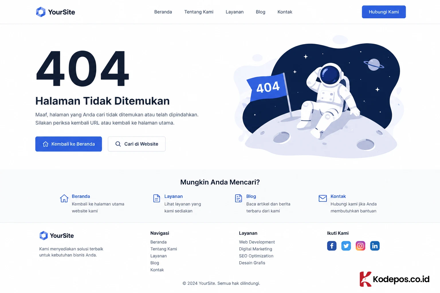 halaman 404 error