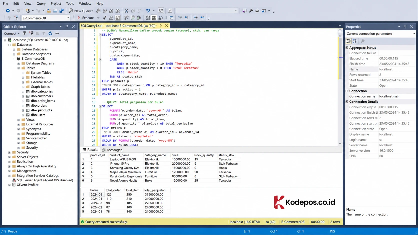 sql di management studio